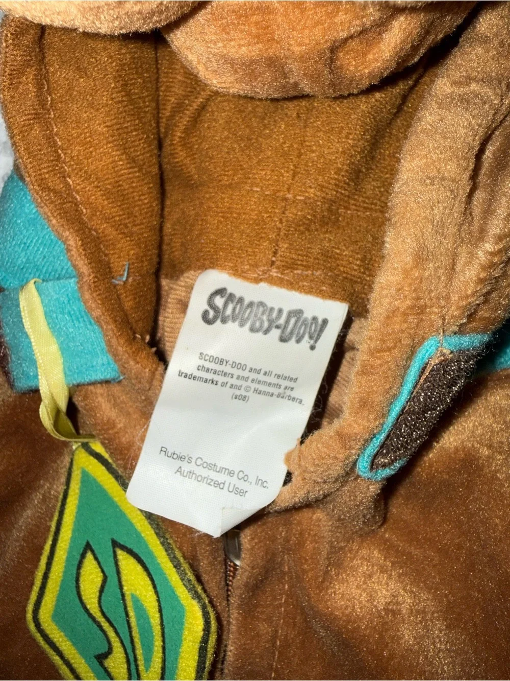 Scooby Doo dog costume toddler age 3y 4y